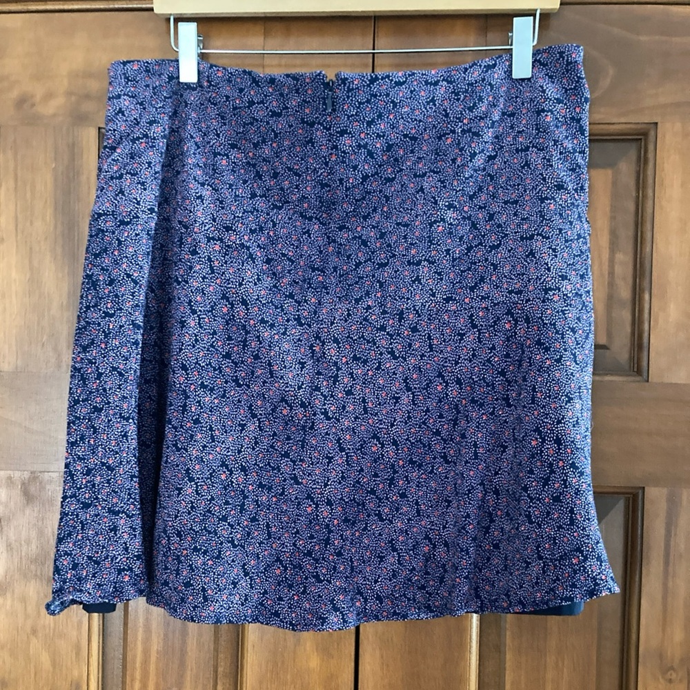 Boden Blue A-Line Mini Skirt ditsy floral navy women’s size 12 - Picture 2 of 6